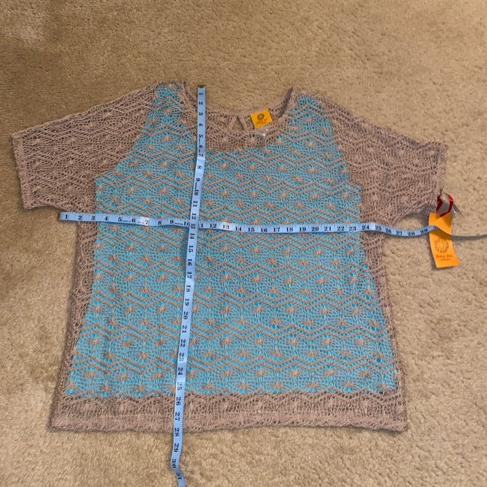 🍂♦️NWT Ruby Rd. Woman Netted Layered Top🍂 - Picture 10 of 10